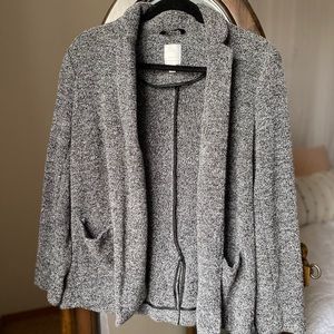 Grey Cardigan Blazer